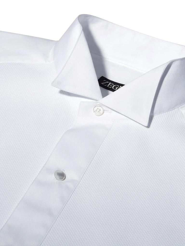 Zegna Zegna Long-Sleeved Tuxedo Shirt 5