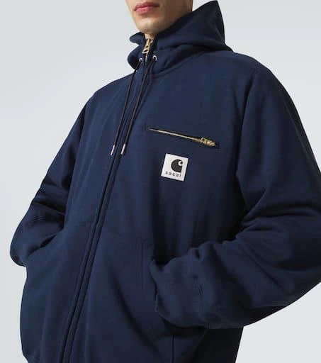 Sacai x Carhartt cotton jersey hoodie 6
