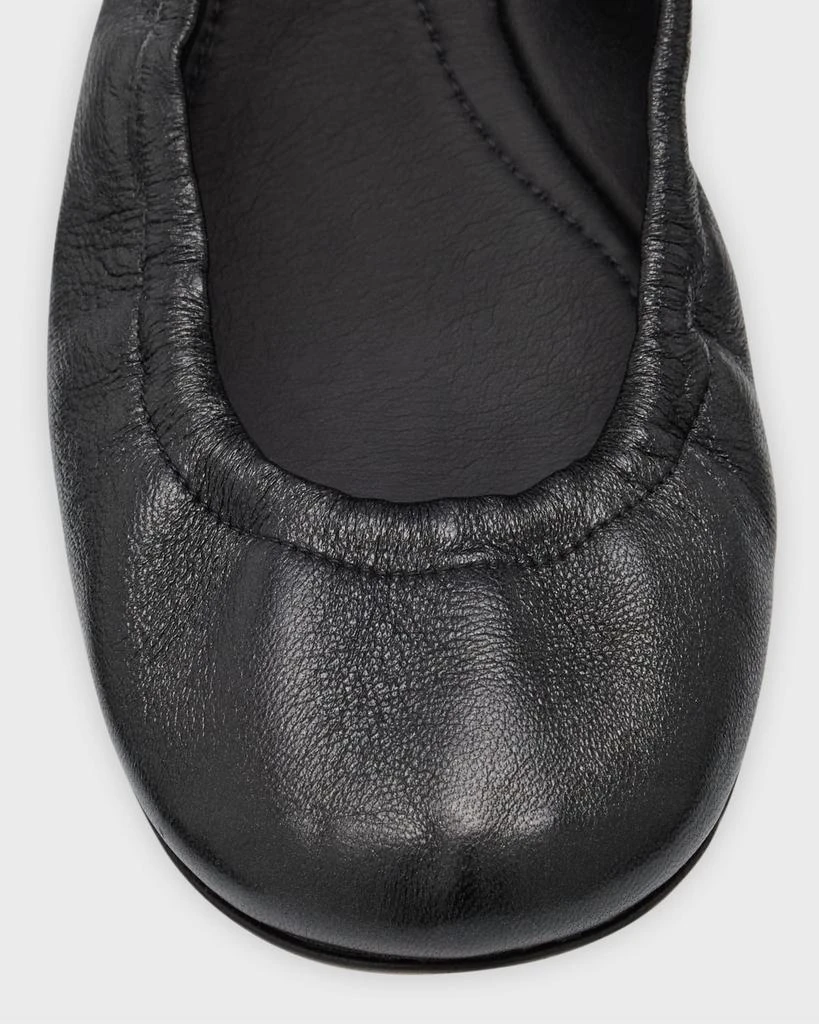 Rene Caovilla Lambskin Strass Snake-Wrap Ballerina Flats 5