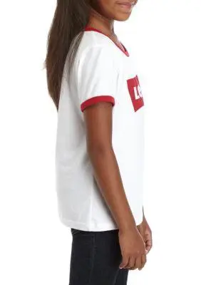 Levi's Girls 7-16 Batwing Ringer T Shirt  3