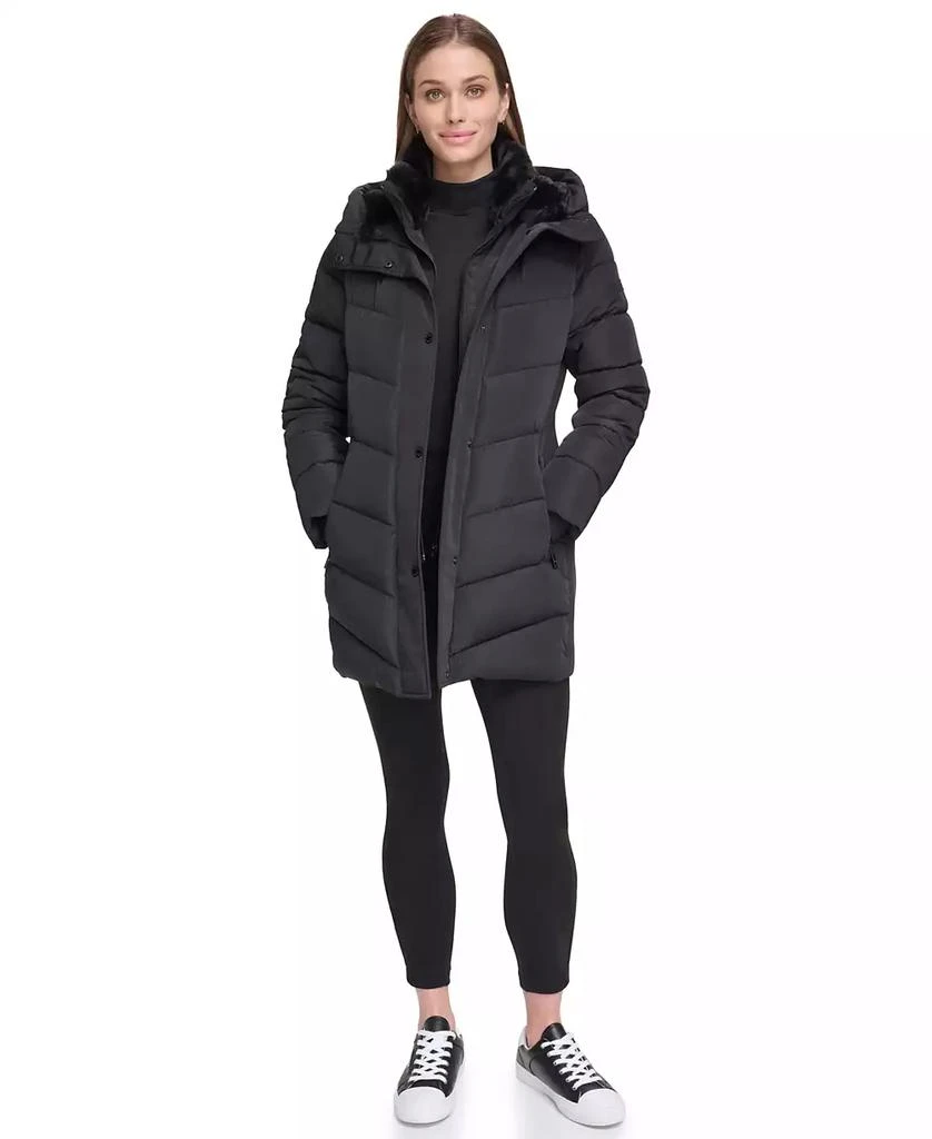 Calvin Klein Women
s Hooded Puffer Coat 2