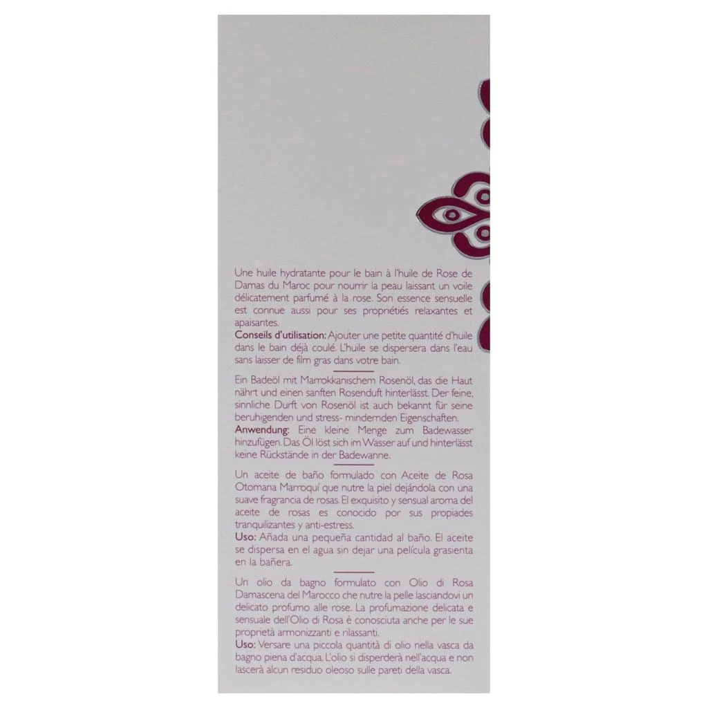 REN Clean Skincare Moroccan Rose Otto Bath Oil by  for Unisex - 3.7 oz Oil 6