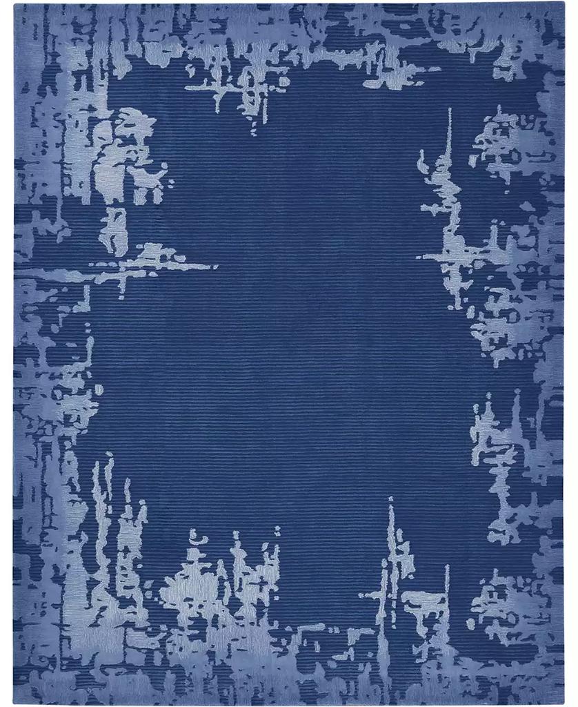 Nourison Symmetry SMM02 Navy 7'9" x 9'9" Area Rug