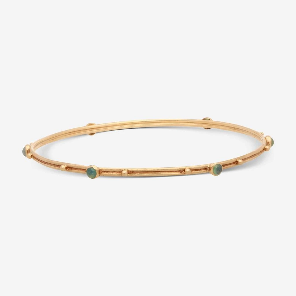 Armenta Armenta Sueno 18k Gold Bangle Bracelet with Chrysoprase and Rainbow Moonstone 10036 2
