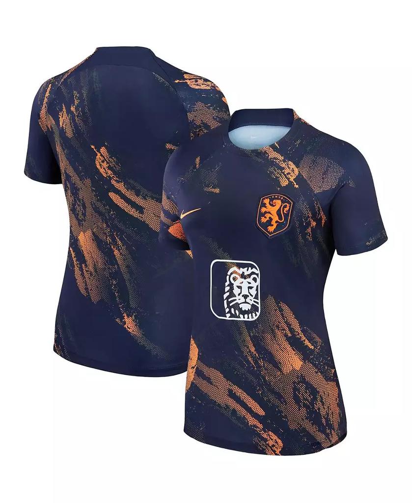 NIKE Women's Navy Netherlands Women's National Team 2023 Pre-Match Top