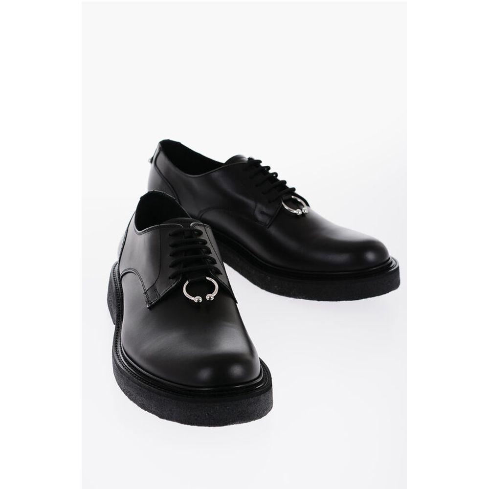 Neil Barrett Leather Derby Shoes With Men's Piercing