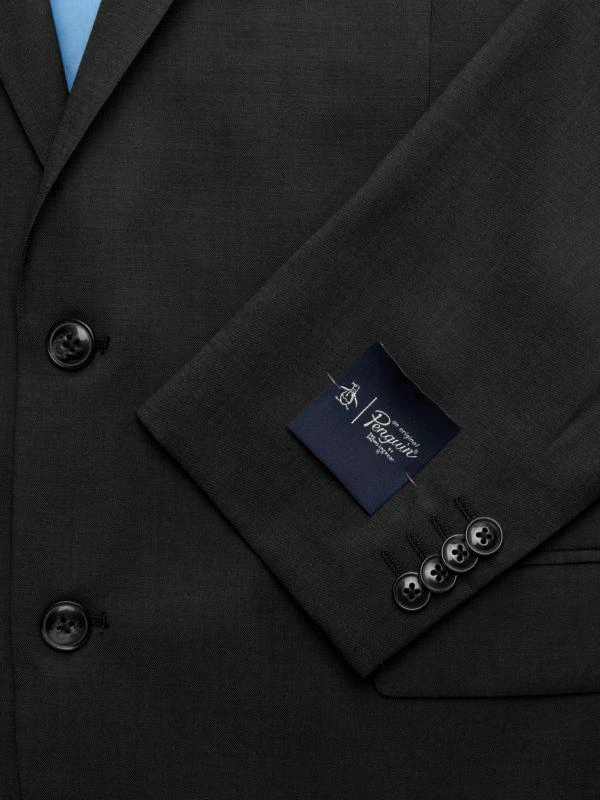 Original Penguin Solid Slim Fit Wool Blend Suit 3