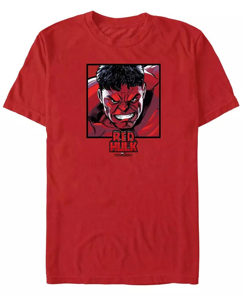 Marvel Men's Anger Red Square Short Sleeve T-Shirt 1