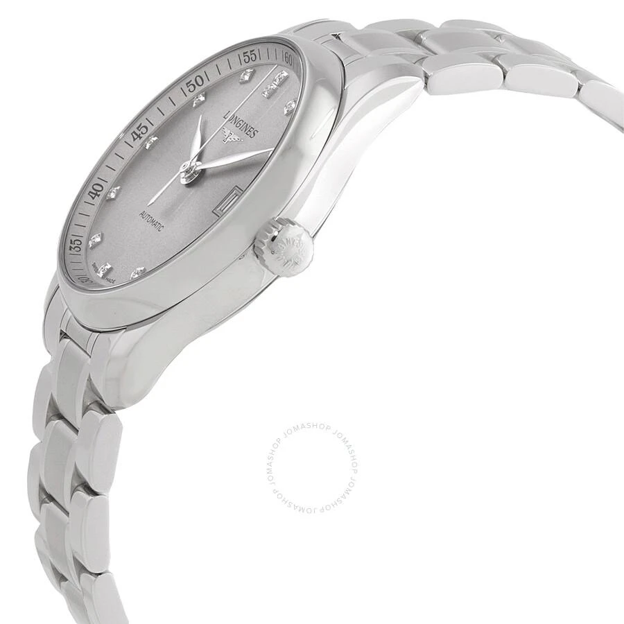 Longines Master Automatic Diamond Brown Dial Ladies Watch L2.357.4.07.6 2