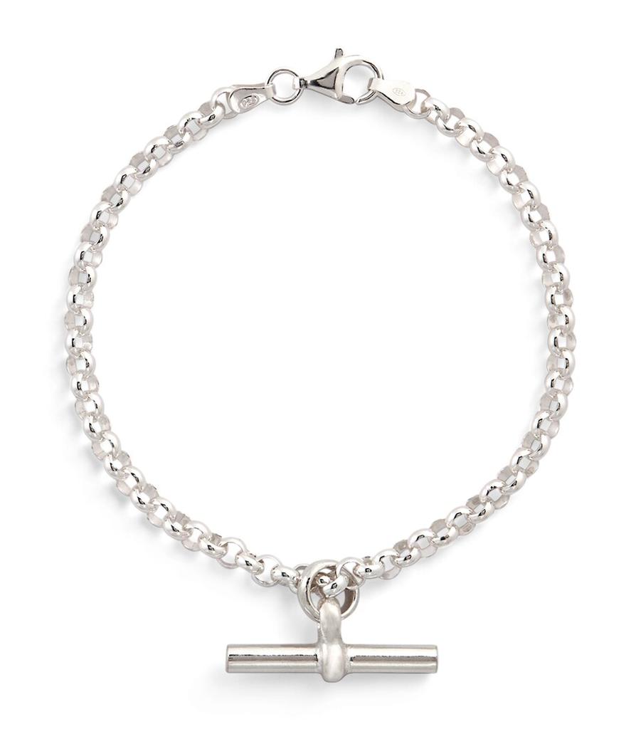 TILLY SVEAAS Sterling Silver T-Bar Belcher Chain Bracelet