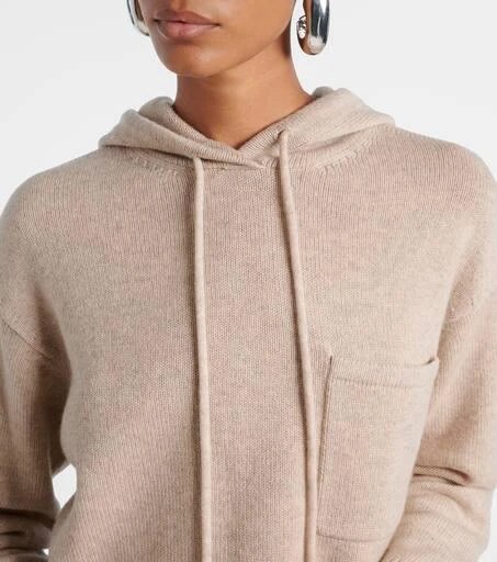 Max Mara Liana wool and cashmere hoodie 4