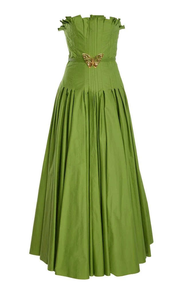 chinese dress ladies Jovani 44518 A Line Ruffle Long Formal Print Prom Dress main image 1