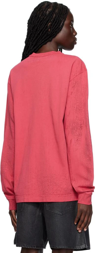 Alexander Wang Red Overdyed Long Sleeve T-Shirt 3