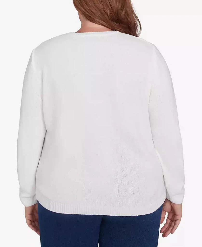 Alfred Dunner Plus Size Classic Chenille Pullover Sweater 4