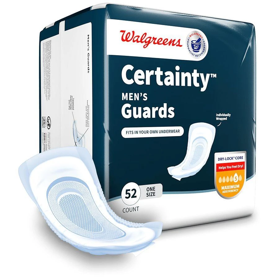 Walgreens Incontinence Guards for Men, Maximum Absorbency 6