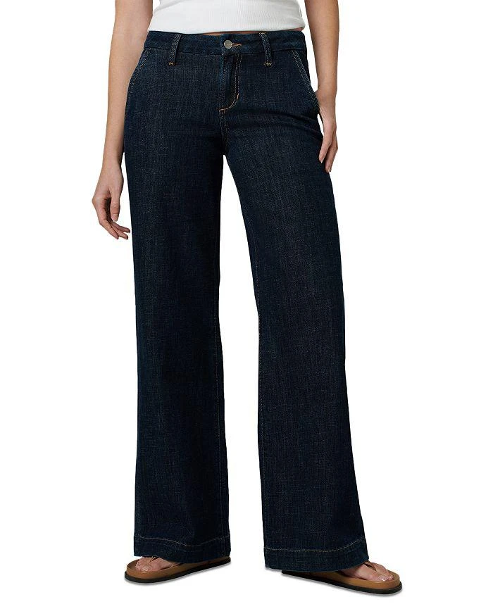 Joe's Jeans The Lou Lou Low Rise Wide Leg Trouser Jeans in Out of Control 1