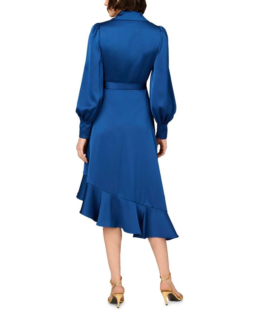Aidan Mattox Satin Wrap Dress 2