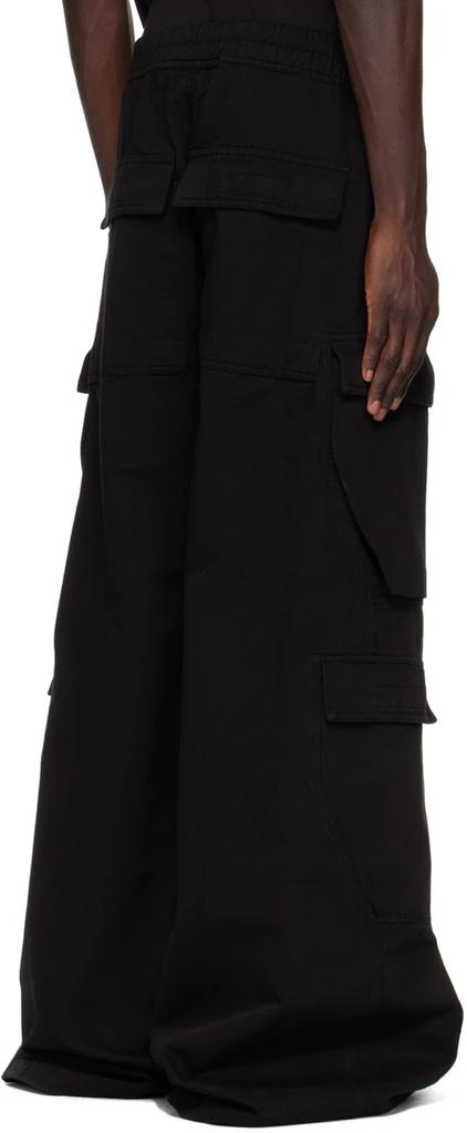 Rick Owens Black Jumbo Bela Cargo Pants 3