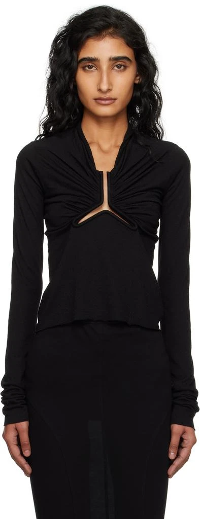 Rick Owens Black Concordians Allanah LS T-shirt 1