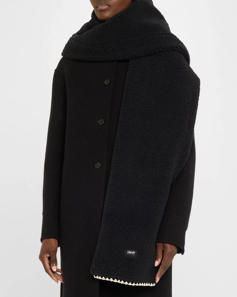 UGG Fluff Faux-Fur Scalloped Scarf 3