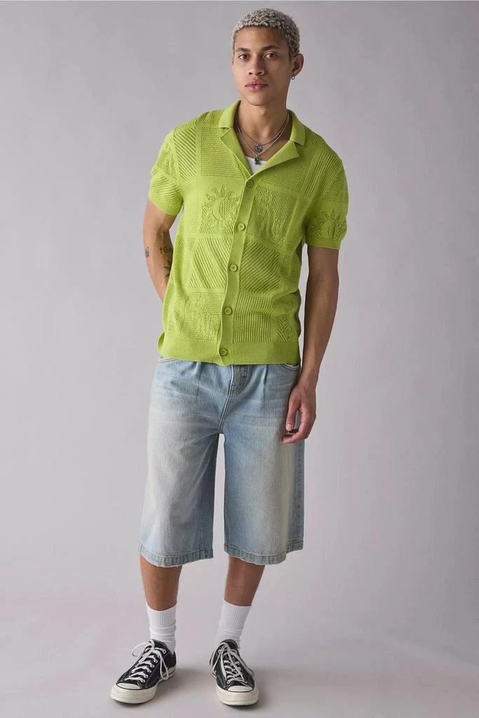 Pas de Mer Pas de Mer Not Long Time Knit Button-Down Shirt 3