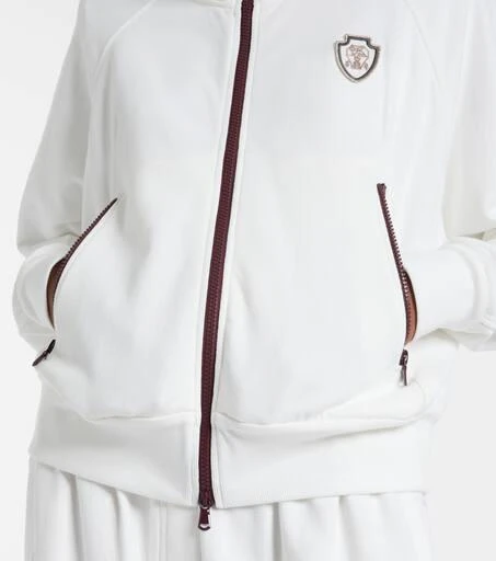 Brunello Cucinelli Cotton-blend piqué hoodie 5