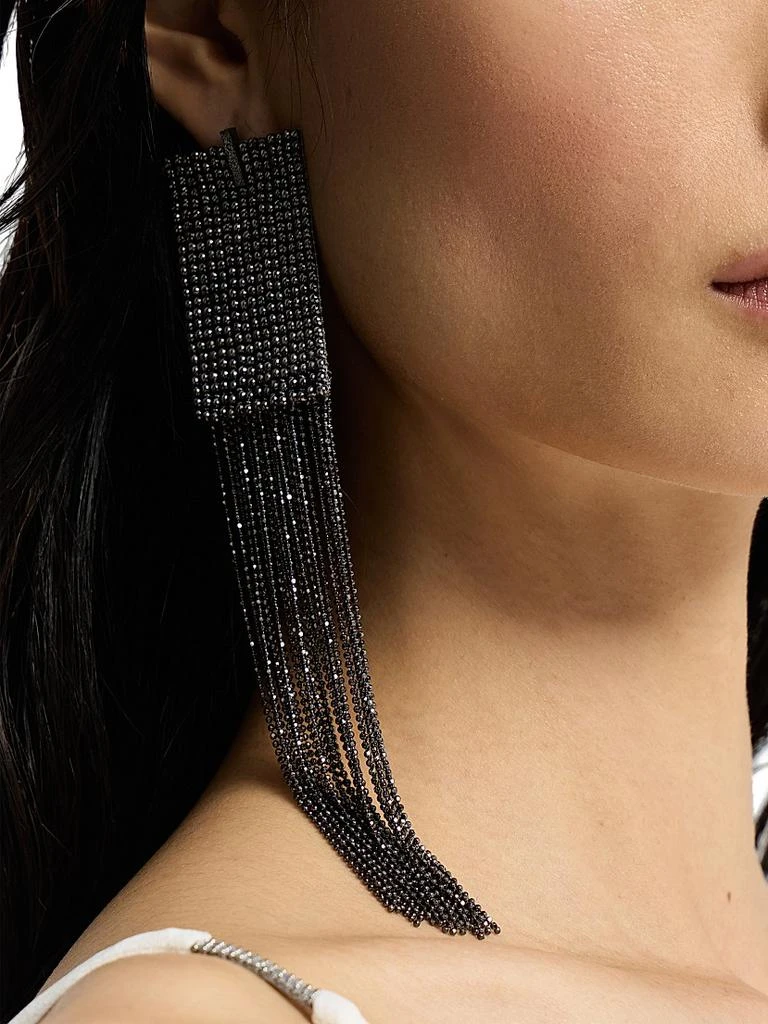 Brunello Cucinelli Frayed Earrings in Sterling Silver 2
