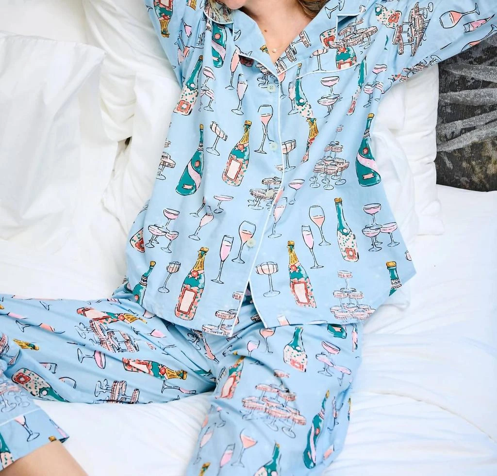 Printfresh Printfresh - Champagne Tower Long Pajama Set 5