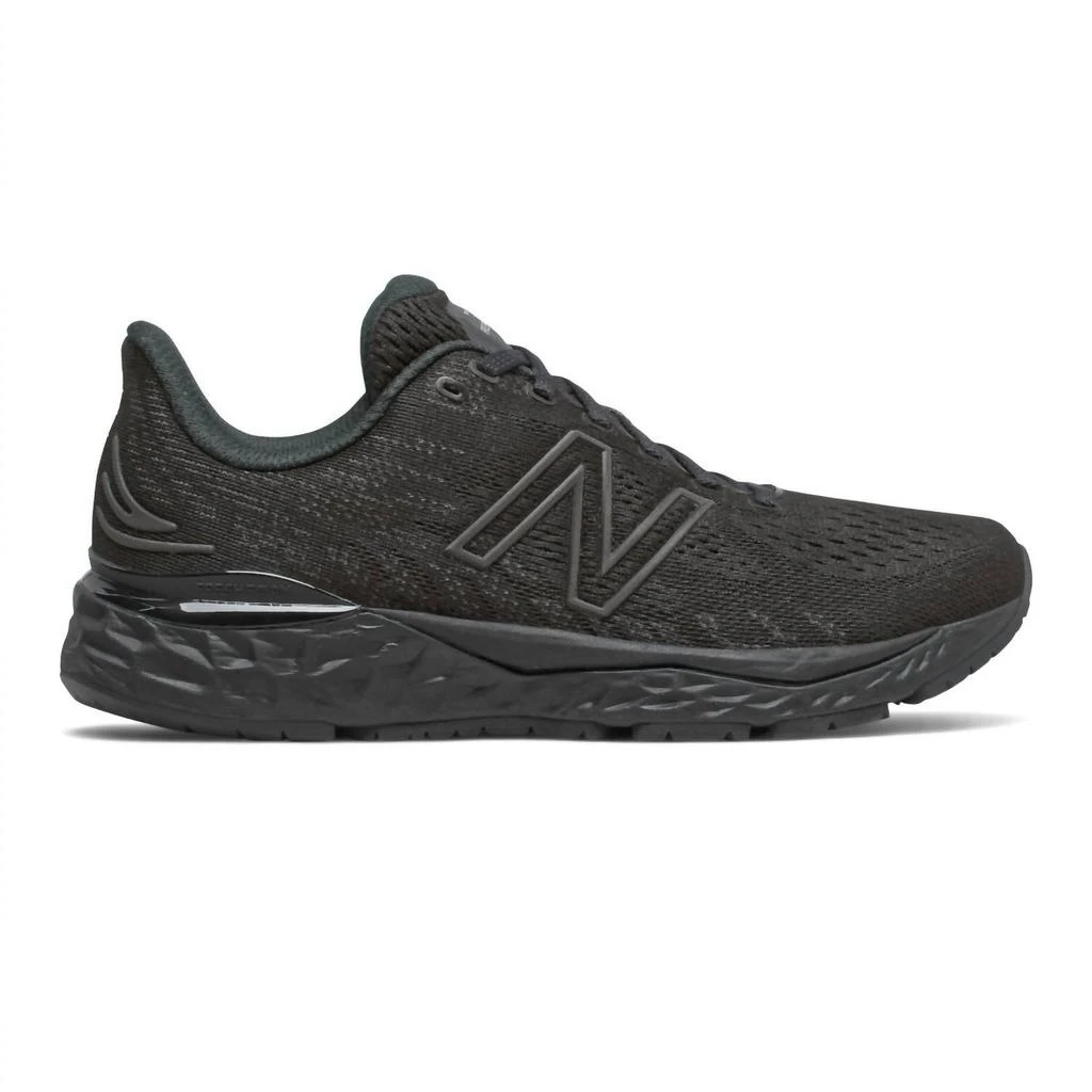 New Balance Women's Fresh Foam 880V11 Running Shoes - B/medium Width In Black/black 1