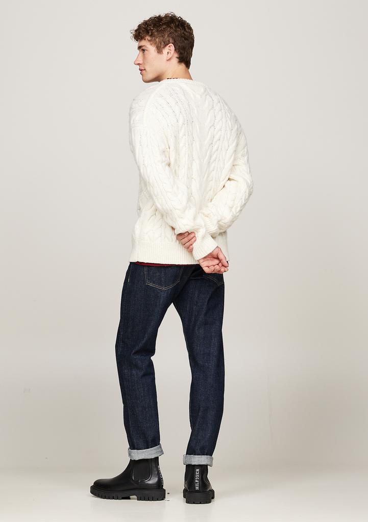 Tommy Hilfiger Cable Knit Flag Sleeve Sweater