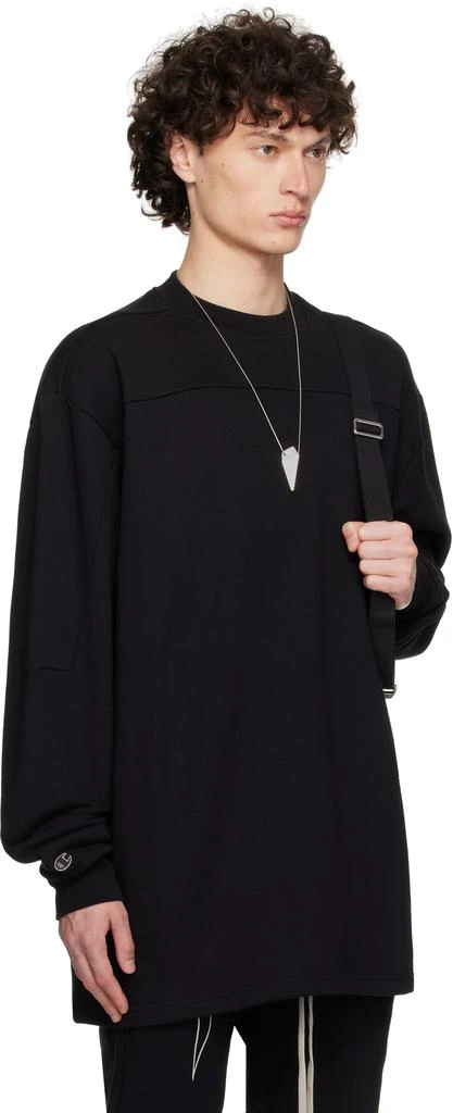 Rick Owens Black Champion Edition Girdered Sweatshirt 2