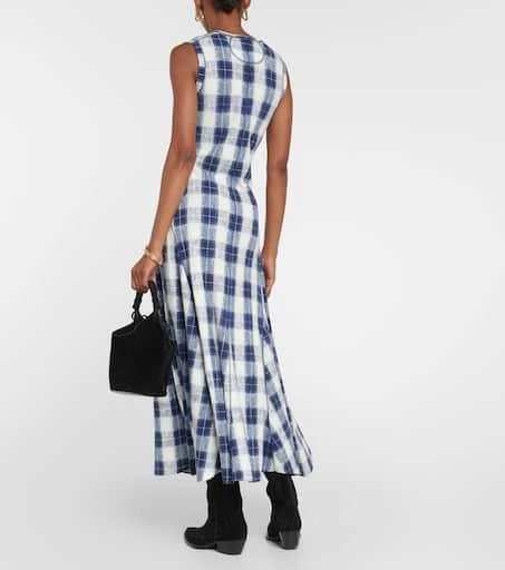 Polo Ralph Lauren Plaid cotton jersey maxi dress 3