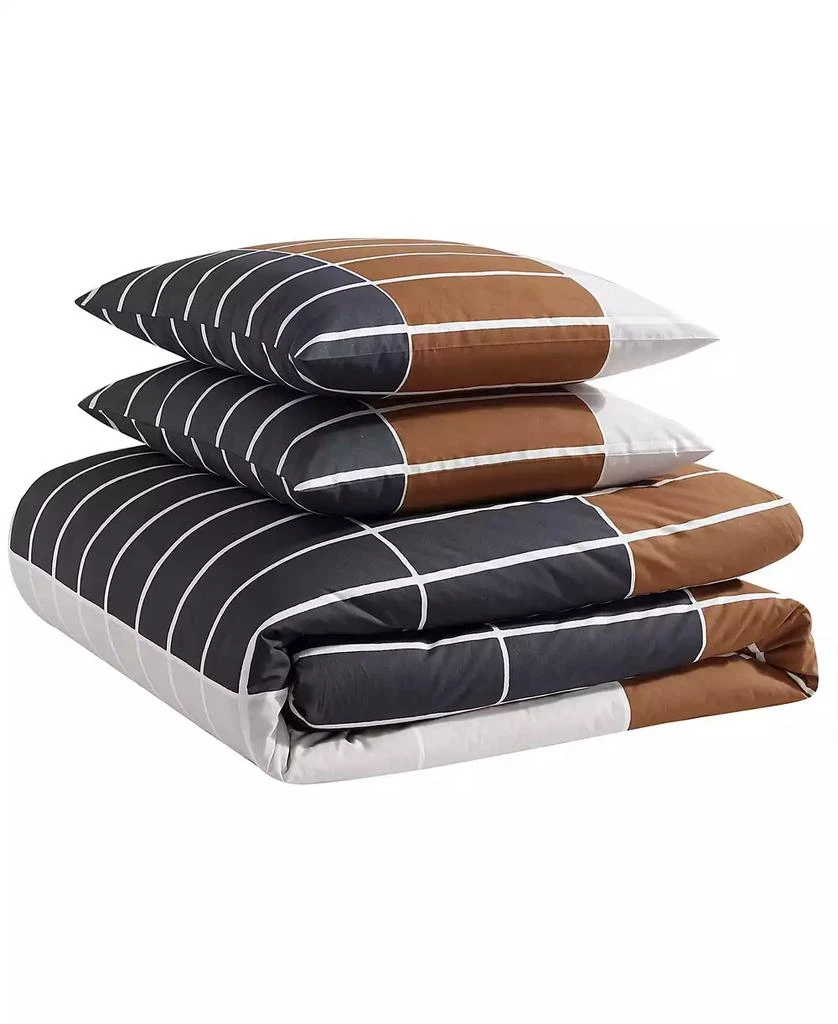 marimekko Tiiliskivi Raita Cotton 3 Piece Duvet Cover Set 5
