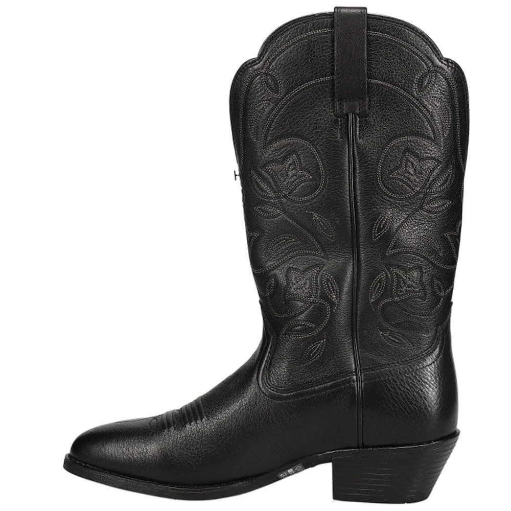 Ariat Heritage Embroidered Round Toe Cowboy Boots 3