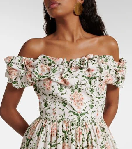 Agua by Agua Bendita Espliego cotton floral maxi dress 4