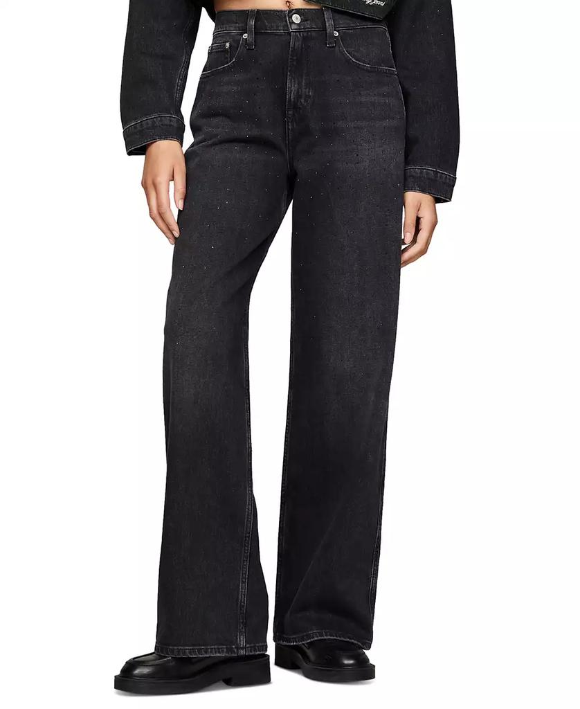 Tommy Jeans Women's Betsy Mid-Rise Rhinestone Jeans