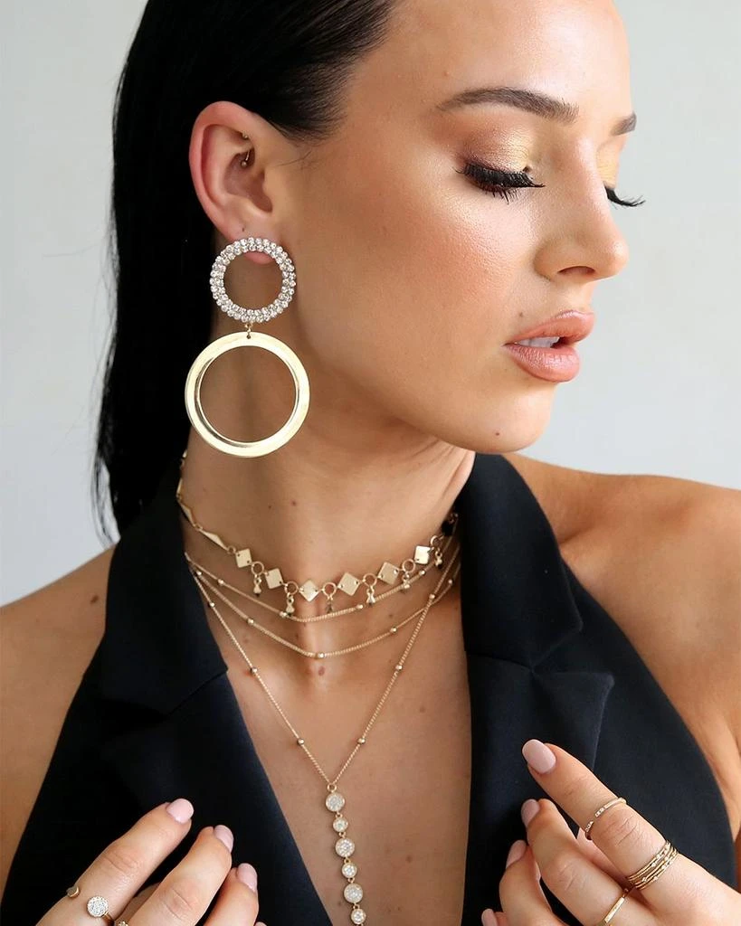 Ettika Jewelry Bali Dreams Crystal Lariat Necklace, 15" + 5" extender 2