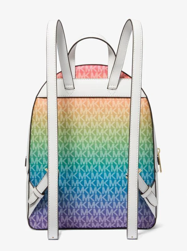 Michael Kors Jaycee Medium Rainbow Signature Logo Backpack 3