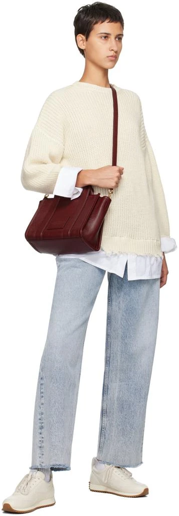 Marc Jacobs Burgundy 'The Leather Small' Tote 4