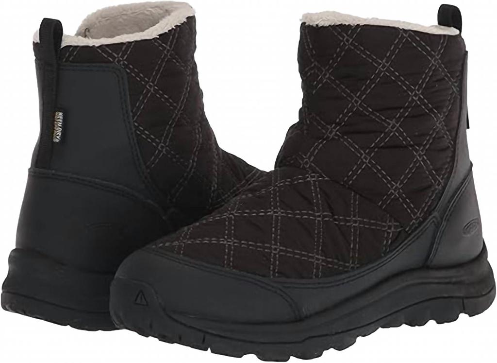 Keen Women's Terradora 2 Wintry Pull On Insulated Waterproof Snow Boot In Black/black