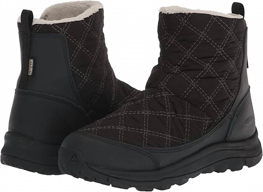 Keen Women's Terradora 2 Wintry Pull On Insulated Waterproof Snow Boot In Black/black 1