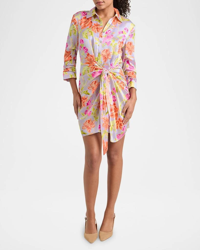 Cinq a Sept Jacey Floral Self-Tie Shirtdress 2