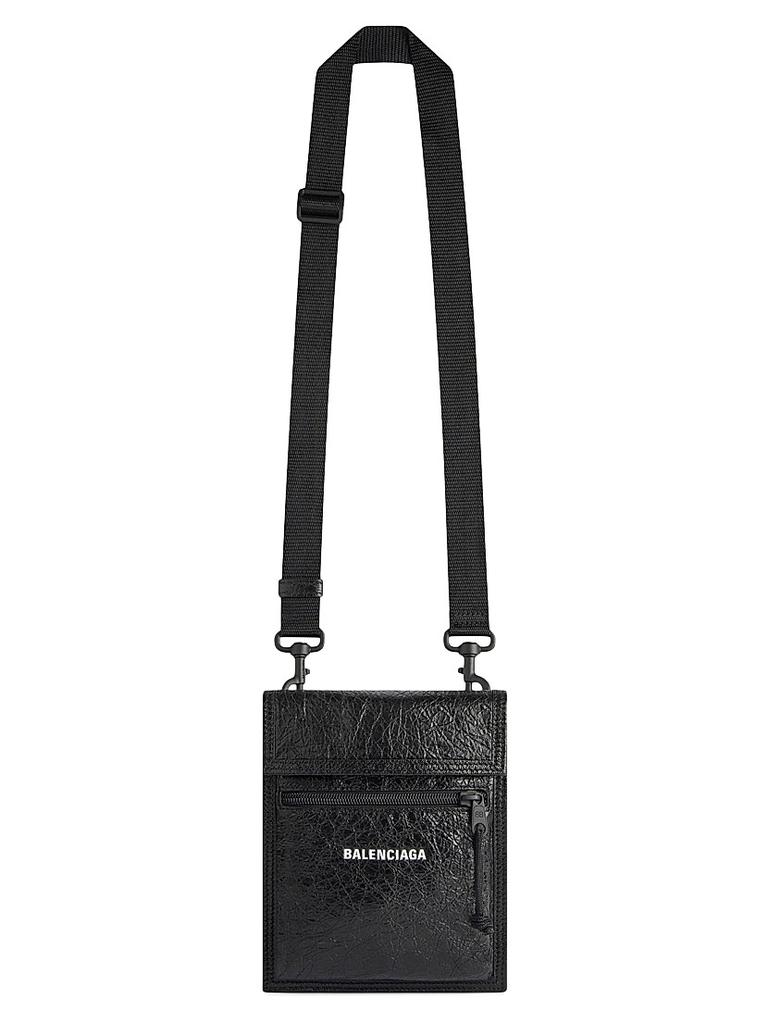 BALENCIAGA Explorer スモール刺繍 Messenger Bag Men's Explorer Messenger Bag Small in Black | Balenciaga US
