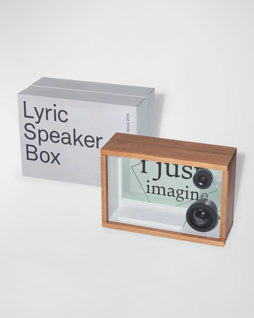 COTODAMA Lyric Speaker Box, Oak Wood 5