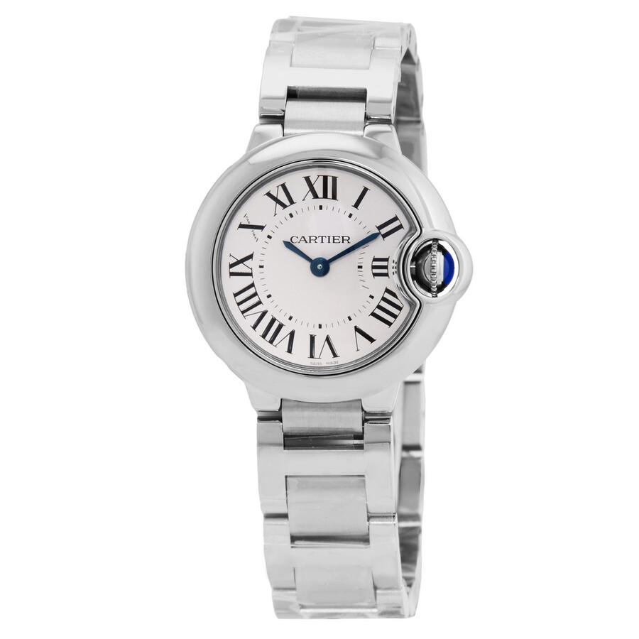 Cartier Ballon Bleu 28 mm Silver Dial Watch WSBB0073