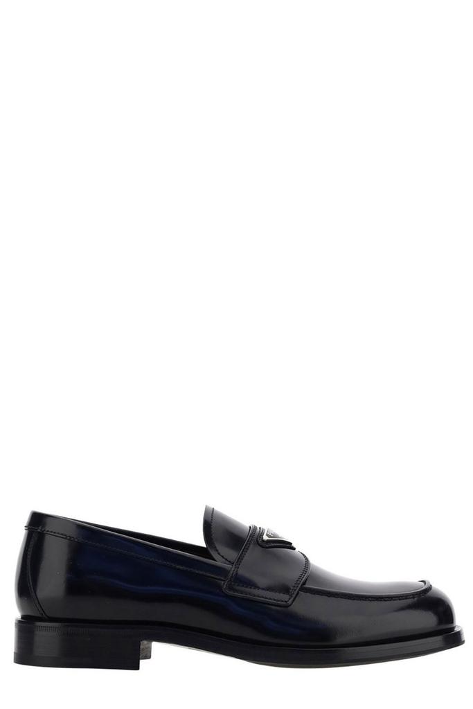 Prada Prada Logo Plaque Slip-On Loafers