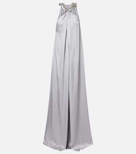 Stella McCartney Embellished satin gown 1
