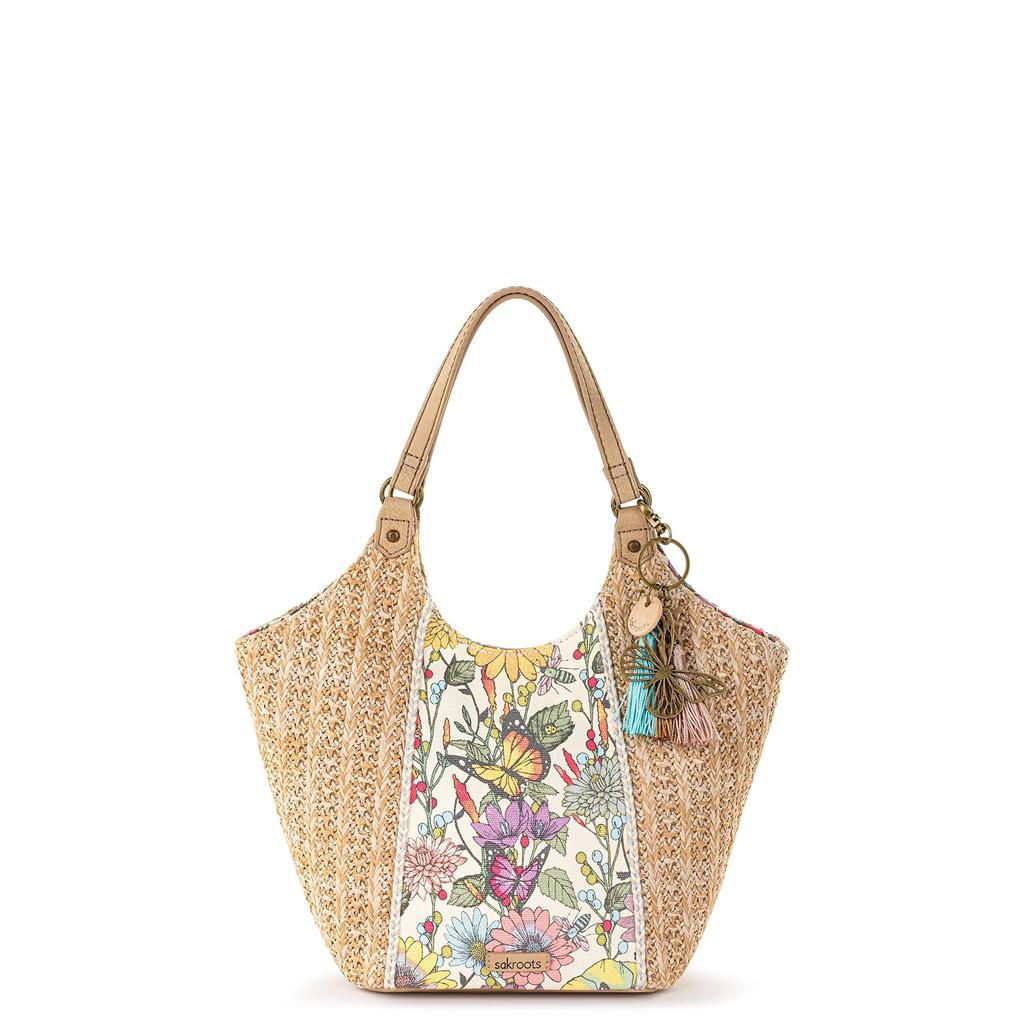 The Sak Roma Straw Small Shopper