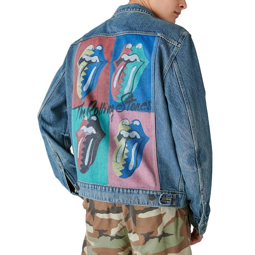 Lucky Brand Men's Rolling Stones Denim Trucker Jacket 2