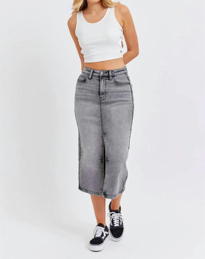 CELLO Cello - High Rise Midi Skirt 4